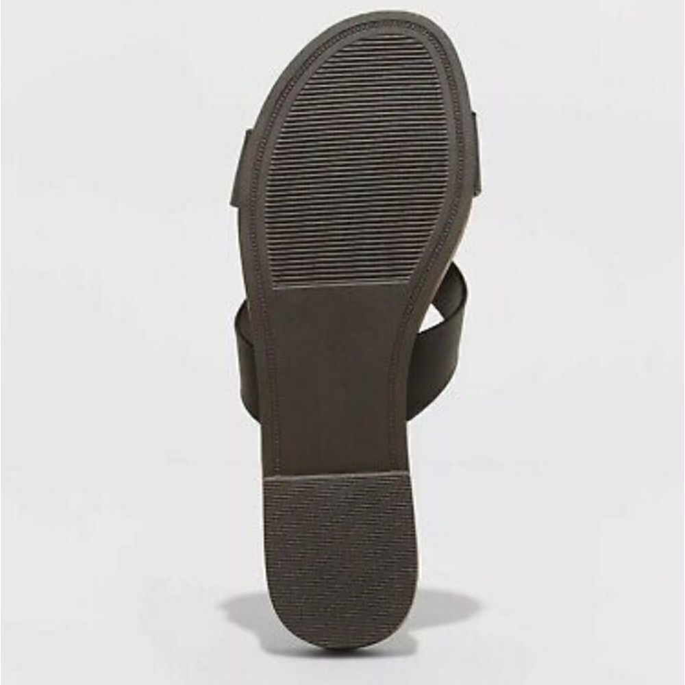 New Day Women's Catie Slide Sandals in Black. - Picture 4 of 4